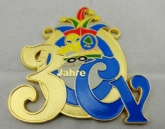carnival medal by zinc alloy with soft enamel gold plating