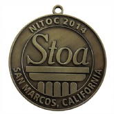 antique bronze custom die cast medal