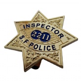 INSPECTOR 2211 S.F POLICE BADGE